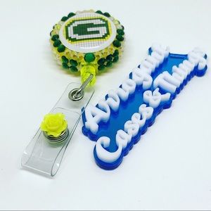 Handmade Greenbay Packers Badge Reel